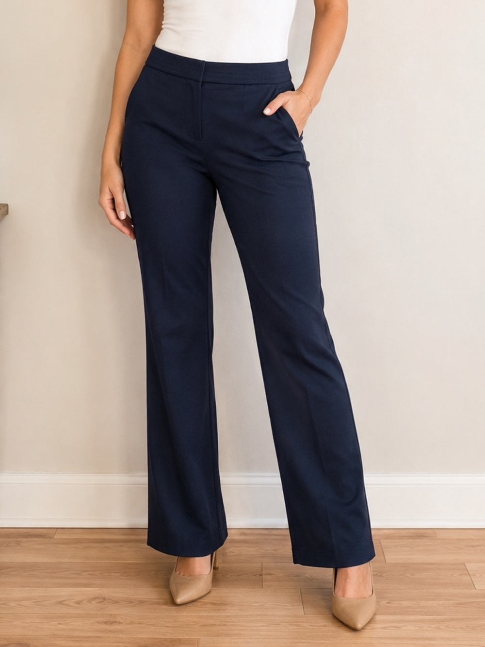 BCX Navy Women's Trousers